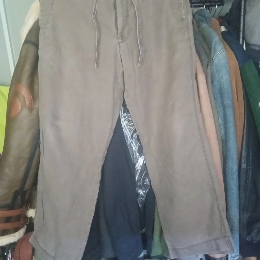 36x31 Banana Republic Linen Pants in Dark Olive